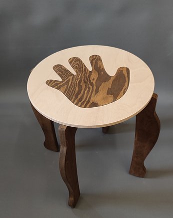 Taboret śmieszny, stołek dla dzieci, stołek dla dorosłych - ręka, AdarusDesign
