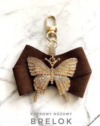 Modowy Brelok / Breloczek do kluczy, torebki czy plecaka New, Pudrowy Różowy