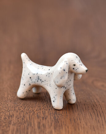 Figurka ceramiczna Piesek w kropki z długimi uszami, Richie Acapulco