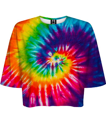 DR.CROW T-shirt Krótki CROP Tie Dye, DrCrow