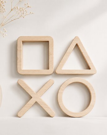 Drewniane znak konsola na ścianę dla gracza, Drewniane dodatki
