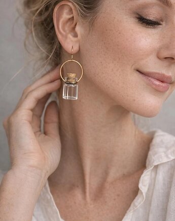 Kolczyki buteleczki- napelnim jej czym chcesz, MARIAELA