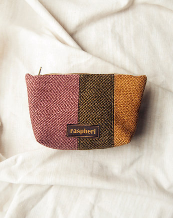 Trójkolorowa kosmetyczka MIDI, raspberi