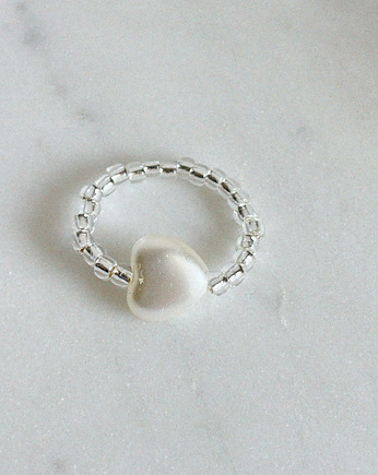 Pierścionek elastyczny srebrny, Chmolowska Jewellery