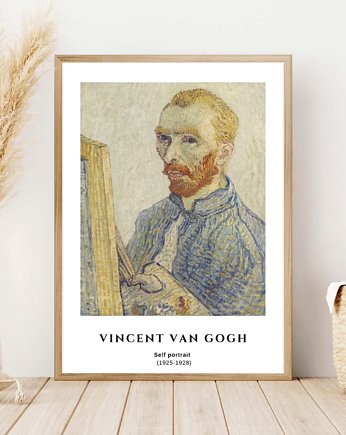 PLAKAT autoportret , Vincent van Gogh, wystawowy, black dot studio