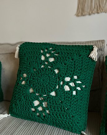 Poduszka  - plecionka Granny 50X50cm, Knitting Factory