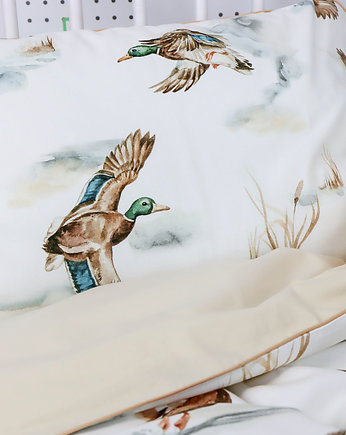 Pościel dziecięca Kaczki 100x135 +40x60 Bawełna Premium, Nuva