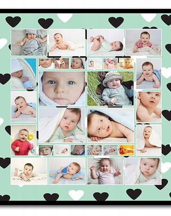 Personalizowany plakat z 30 twoimi zdjęciami wzory, Sowia Aleja