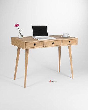 Drewniane dębowe biurko z szufladami, Mo Woodwork
