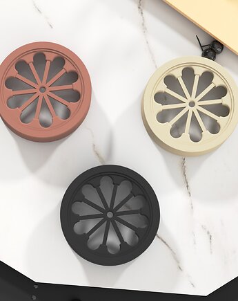 Tunele do uszu 20-100mm gotycka rozeta  / czarne / 14 kolorów, plugi siodłowe, Spirit Of Copper