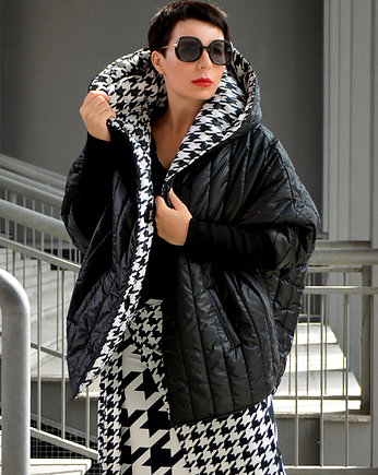 KURTKA/ PELERYNA PEPITKA by momo, momo fashion