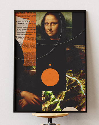 Plakat  Mona Lisa - Leonardo da Vinci - Kolaż Fine Art, DAPIDOKA