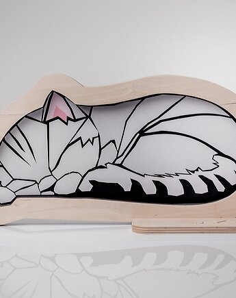 Lampka ścienna Unky - KOTEK szary, UNKY