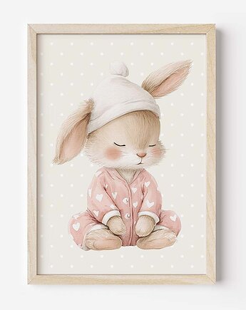 Plakat Na Ścianę Dla Dziewczynki Różowe króliczki nr. 14, Dekoracjan