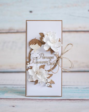 Pamiątka Komunii Świętej dla chłopca, LittleBunnyCraft