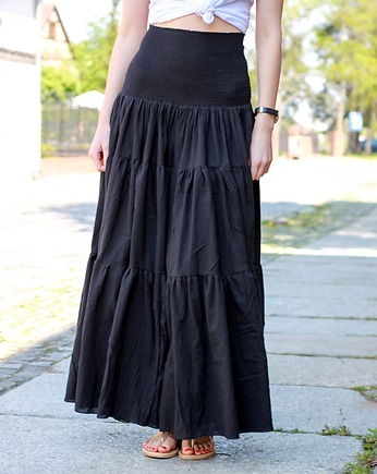 Spódnica maxi czarna Sara, LONA