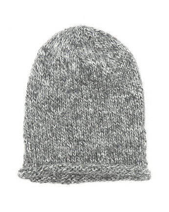 Luźna czapka szary melanż beanie hipster nerd krasnal, RękaProduction