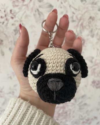 Brelok mops, OSOBY - Prezent dla dwulatka