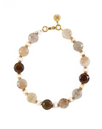 Bransoletka z kamieni manifestacji i wizualizacji marzeń - Wersja Pozłacana, Kulka Bransoletki