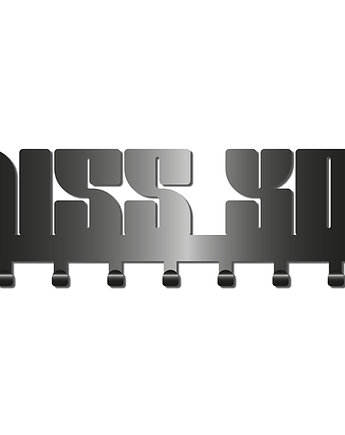 Nowoczesny Wieszak Z Kolekcji Simple Napis Miss You, K&M Design