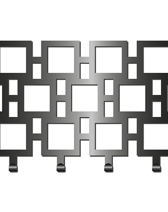 Nowoczesny Wieszak Z Kolekcji Simple Geometryczne Kwadraty Wg23, K&M Design