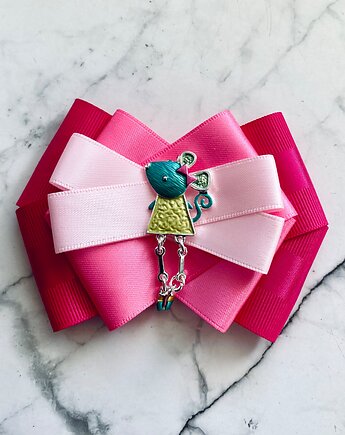 Brosza  z Myszką w stylu  Art Mickey New, Pudrowy Różowy