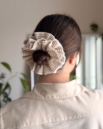 Scrunchie Falbana Paski, wu handmade