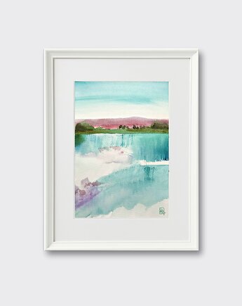 Akwarela  ''DAL''- ręcznie malowana, auraHome