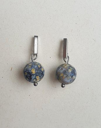 Kolczyki PATYCZKI jaspis oceaniczny, modesign