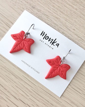 Kolczyki - kolorowe jesienne liście, Monka Art Studio