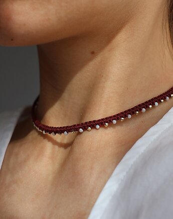 Choker Via Animae z kamieniem księżycowym, Sollunae