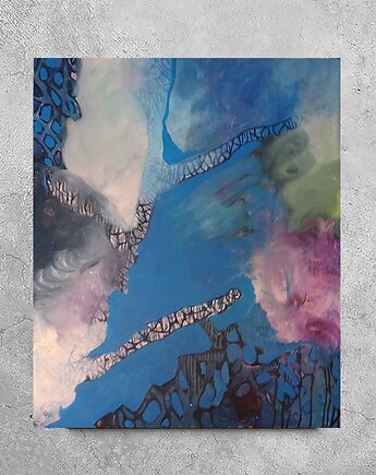 Duży obraz olej na płótnie nowoczesny abstrakcja, alice oil on canvas