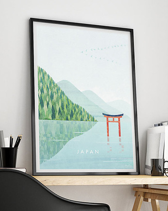 Japonia - pływająca brama Torii - plakat 50x70 cm, minimalmill