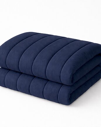 Kołdra bezposzewkowa bawełniana, granat - 140x200cm, Linen House