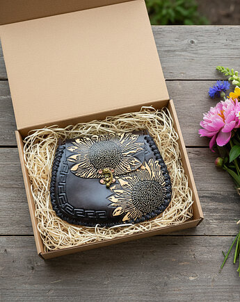 Torebka skórzana ręcznie robiona Girasol, SempreArte