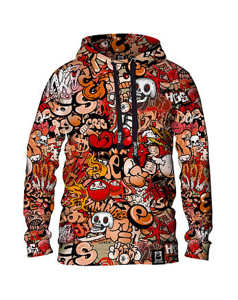 Męska Bluza z kapturem DR.CROW Graffiti Skull, DrCrow