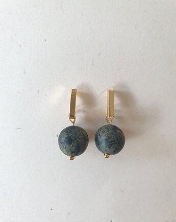 Kolczyki PATYCZKI jaspis kambaba, modesign