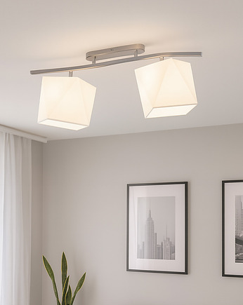 Regulowana 2 punktowa lampa sufitowa do salonu CORONA, LYSNE