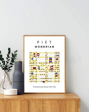 PLAKAT Piet Mondrian, plakat abstrakcyjny, black dot studio