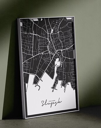 Plakat Słupsk mapa, Peszkowski Graphic