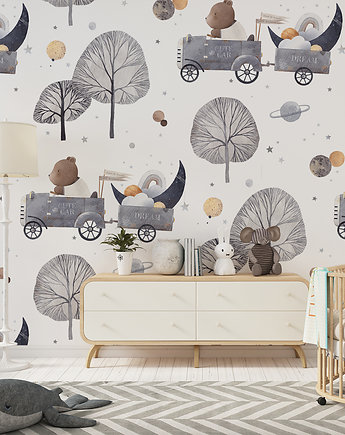 Tapeta Retro-wyścig miś 2, Make My Wall 