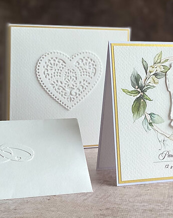 Kartka na ślub z pudełkiem i kopertą, WA 23B, Anna Art and Crafts
