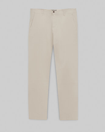Spodnie menfi biały classic fit, BORGIO