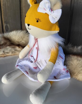LIS lisek 44cm  lalka kolekcjonerska z personalizacją haft, Kokodyna