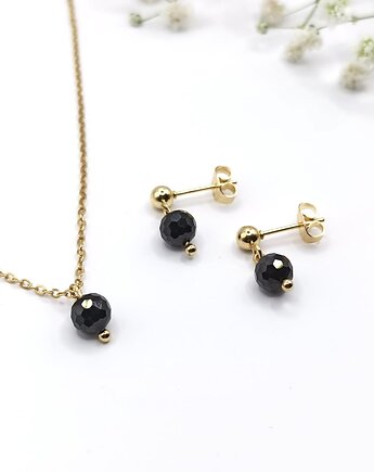 Delikatny komplet z czarnym turmalinem, Mavipoppy