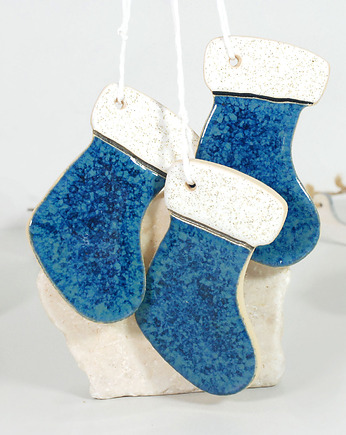 Skarpety świąteczne - ceramiczne ozdoby choinkowe, 10FingersArt
