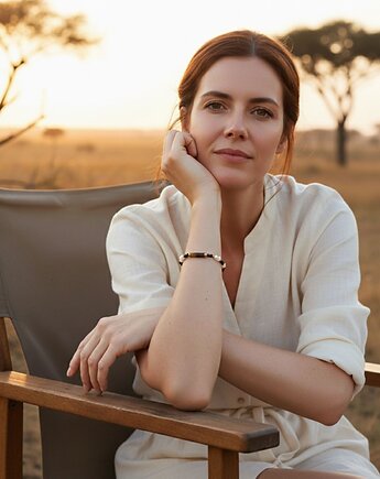 Bransoletka Tygrysie Oko & Biała Perła EXOTIC EXPEDITION, BY LUI Biżuteria i Dodatki