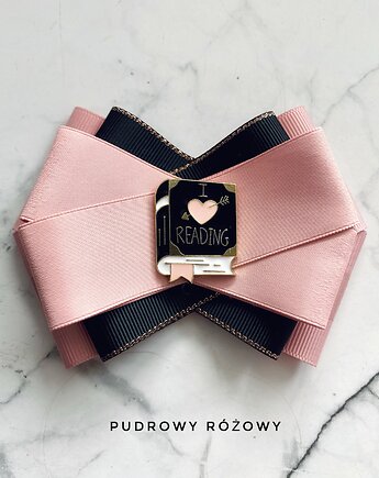 Broszka dla miłośników książek  Nowość, Pudrowy Różowy