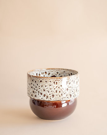 Osłonka na roślinę Ø20cm Runo Large (miodowa z efektem), FORMY PROSTE