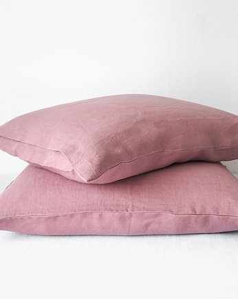 Lniana poszewka Classic DUSTY PINK, so linen!